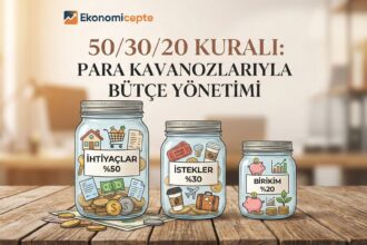 Budget management using 50/30/20 rule