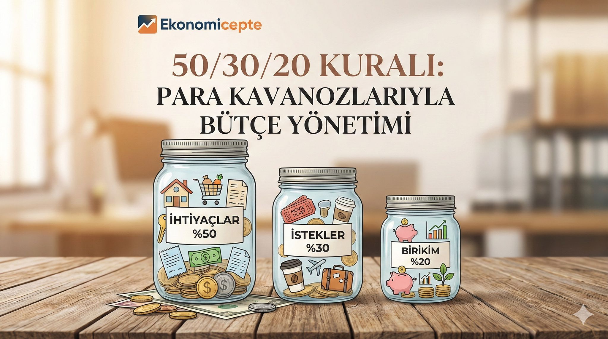 Budget management using 50/30/20 rule