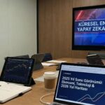 Conference room with presentation screens