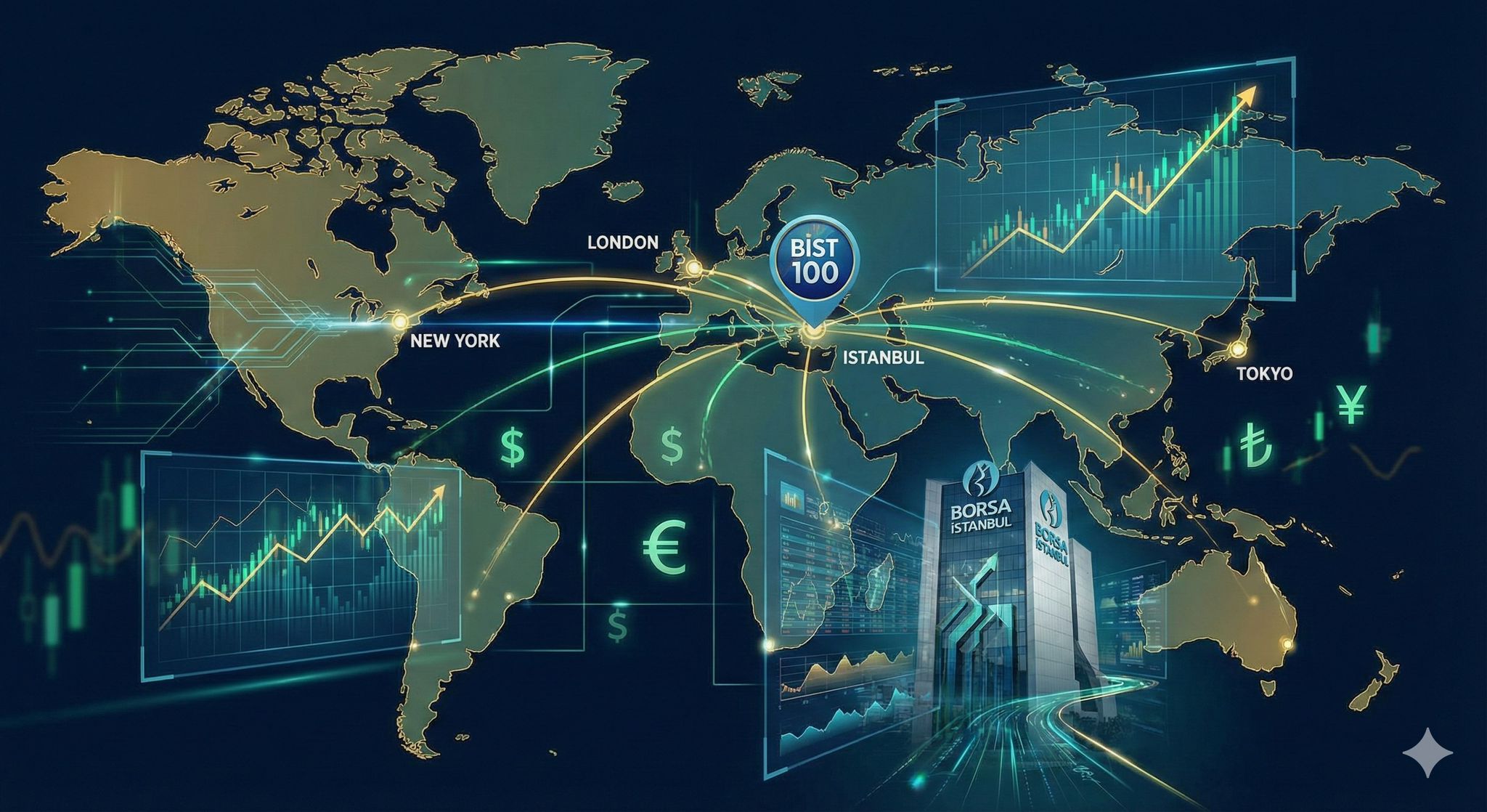 Global financial connections and markets and BIST 100
