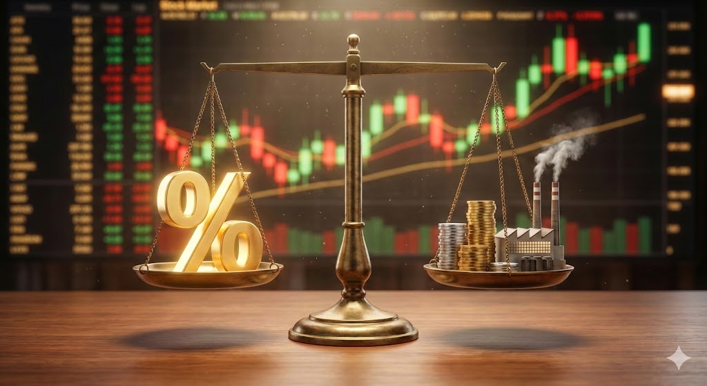 Merkez Bankası faiz kararı terazi görseli