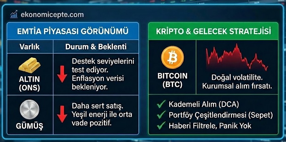 Piyasa görünümü ve stratejiler, Altın, Gümüş ve Bitcoin Neden Düşüyor?